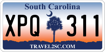 SC license plate XPQ311