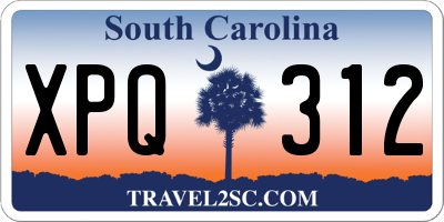 SC license plate XPQ312