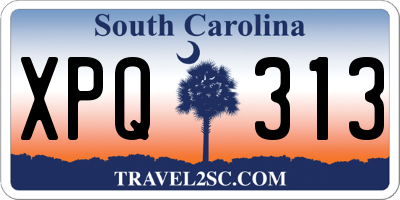 SC license plate XPQ313