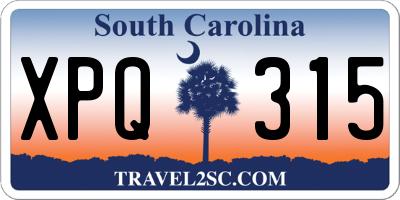 SC license plate XPQ315