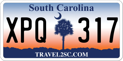 SC license plate XPQ317