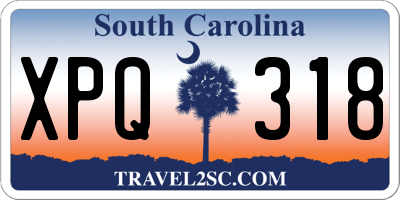 SC license plate XPQ318