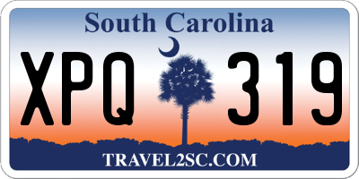 SC license plate XPQ319