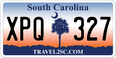 SC license plate XPQ327