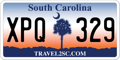 SC license plate XPQ329