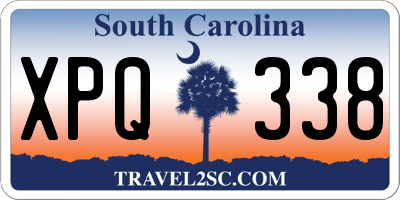 SC license plate XPQ338