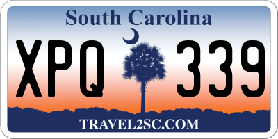 SC license plate XPQ339