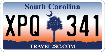 SC license plate XPQ341