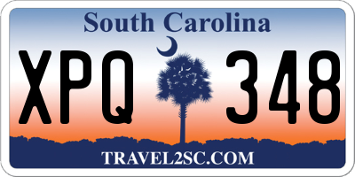 SC license plate XPQ348