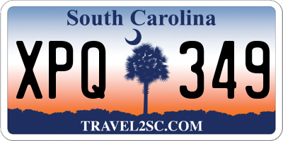 SC license plate XPQ349