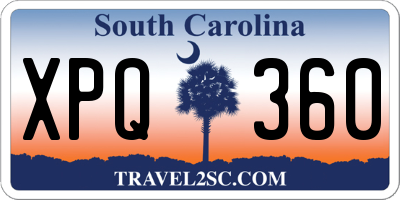 SC license plate XPQ360