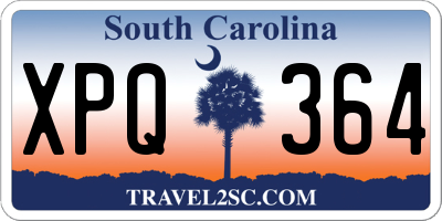 SC license plate XPQ364