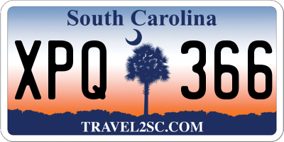 SC license plate XPQ366