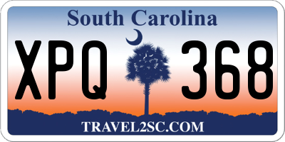 SC license plate XPQ368