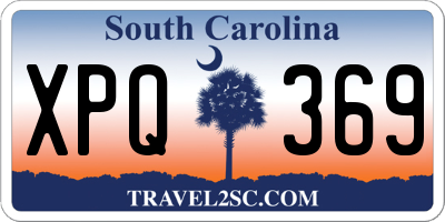 SC license plate XPQ369