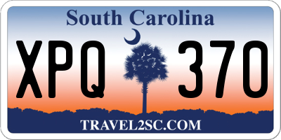 SC license plate XPQ370