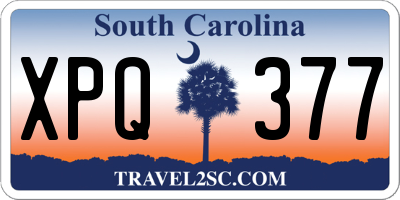 SC license plate XPQ377