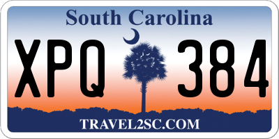 SC license plate XPQ384