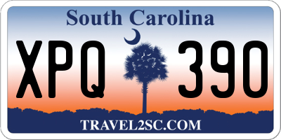 SC license plate XPQ390