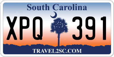 SC license plate XPQ391