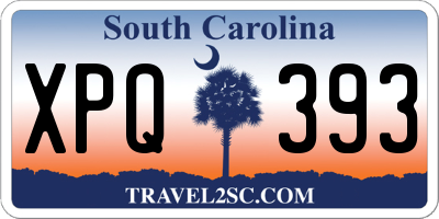 SC license plate XPQ393