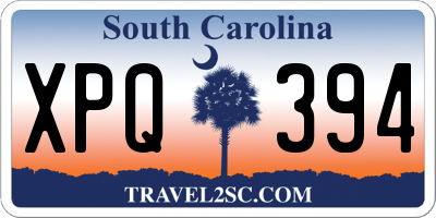 SC license plate XPQ394