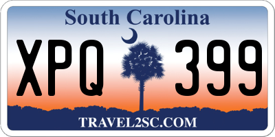 SC license plate XPQ399