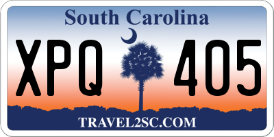 SC license plate XPQ405