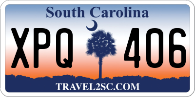 SC license plate XPQ406