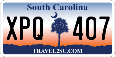 SC license plate XPQ407