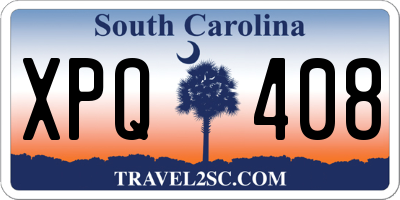 SC license plate XPQ408