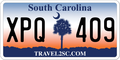 SC license plate XPQ409