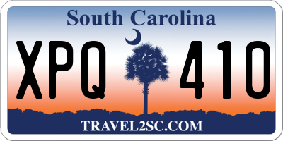 SC license plate XPQ410