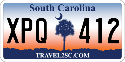 SC license plate XPQ412