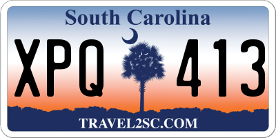 SC license plate XPQ413