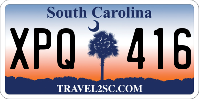SC license plate XPQ416