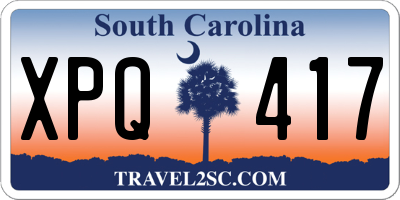 SC license plate XPQ417