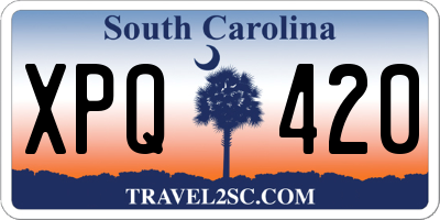 SC license plate XPQ420