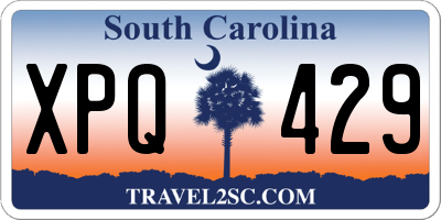 SC license plate XPQ429