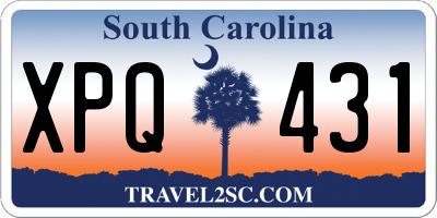 SC license plate XPQ431