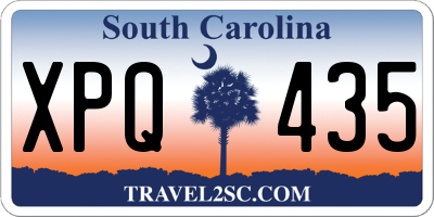 SC license plate XPQ435