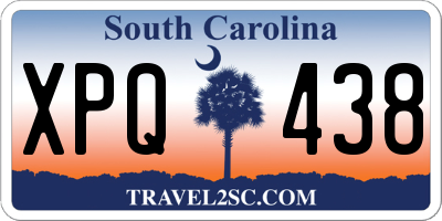 SC license plate XPQ438