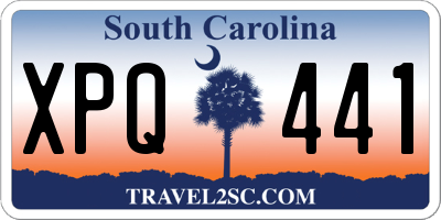 SC license plate XPQ441