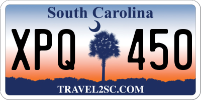 SC license plate XPQ450