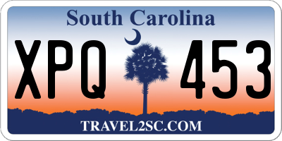SC license plate XPQ453