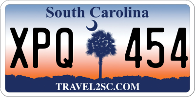 SC license plate XPQ454