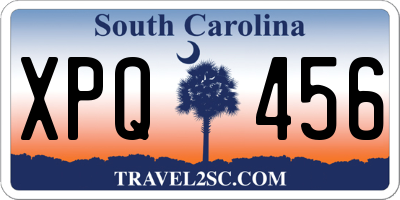 SC license plate XPQ456