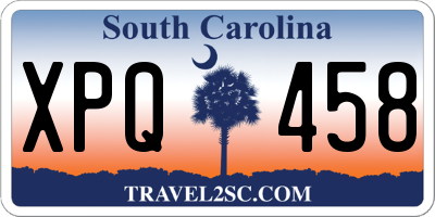SC license plate XPQ458