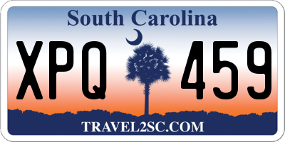 SC license plate XPQ459
