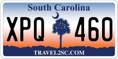 SC license plate XPQ460